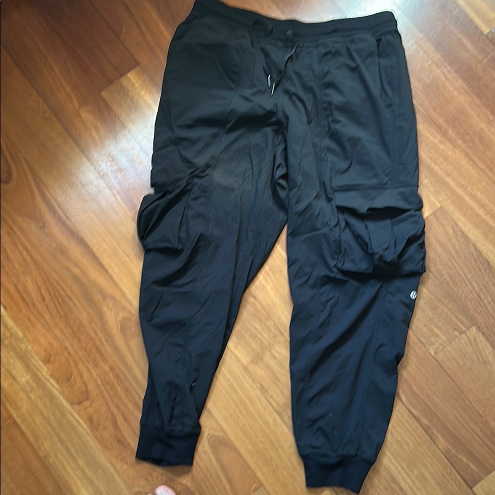 Black Cargo Jogger Pants